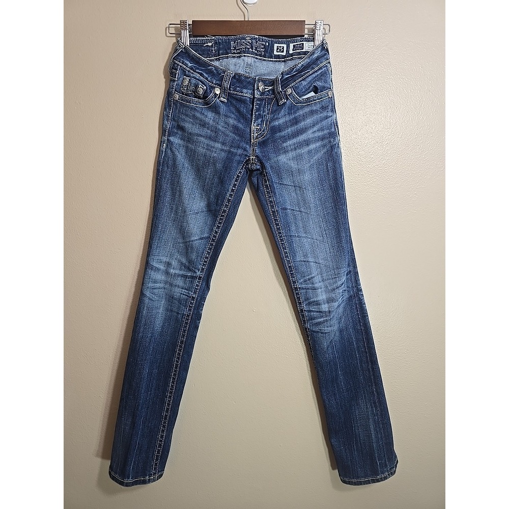 Miss Me Jeans Irene Straight Size 25 Junior Girls Style JPD1006ST